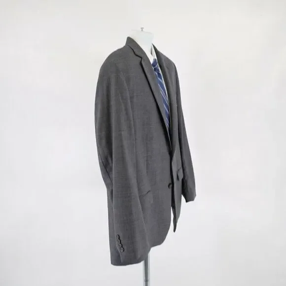 Lauren Ralph‎ Lauren Wool Gray Sharskin 46R Blazer 2 Button Tagged 48R